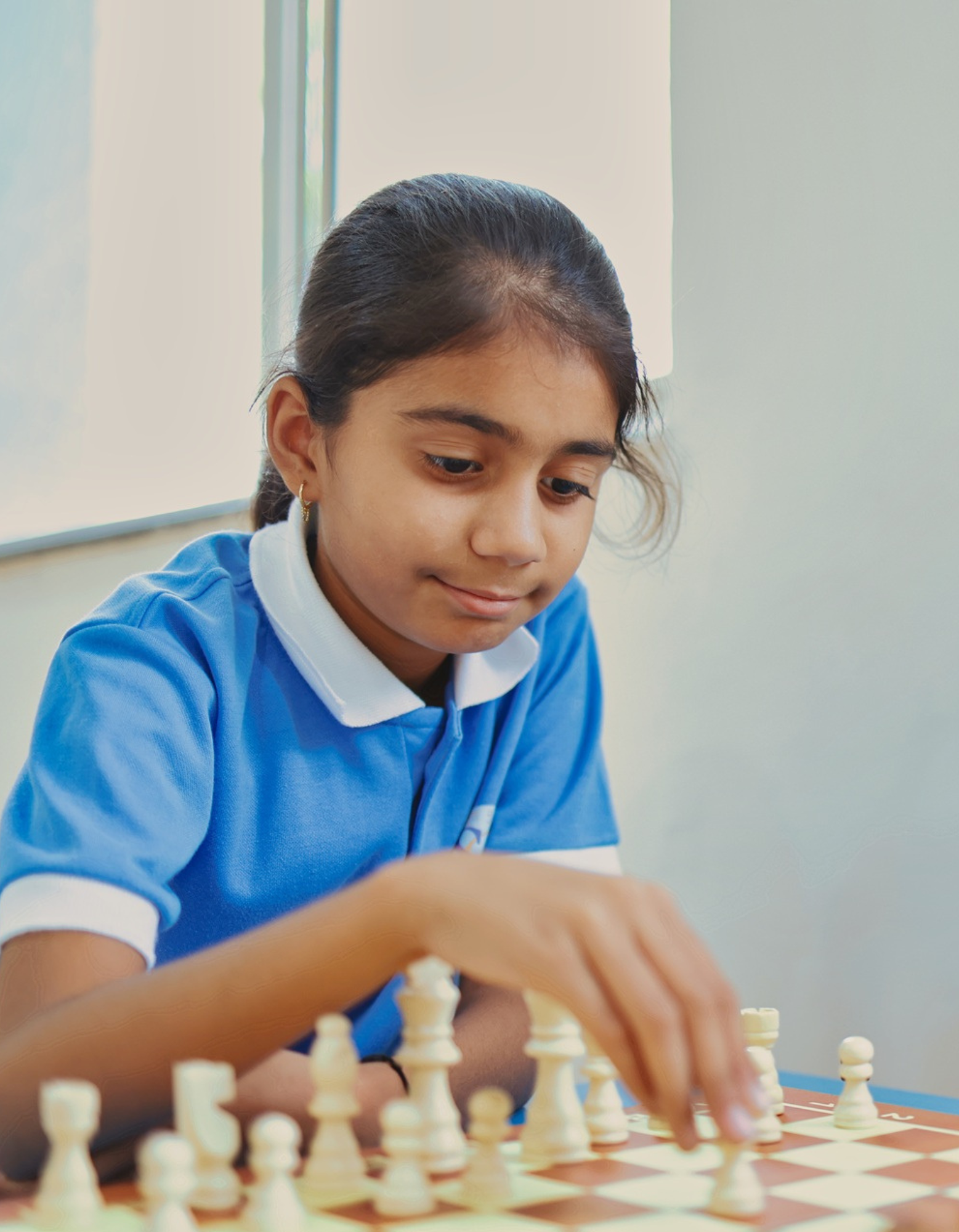 Student Playing Chess Student Playing Chess